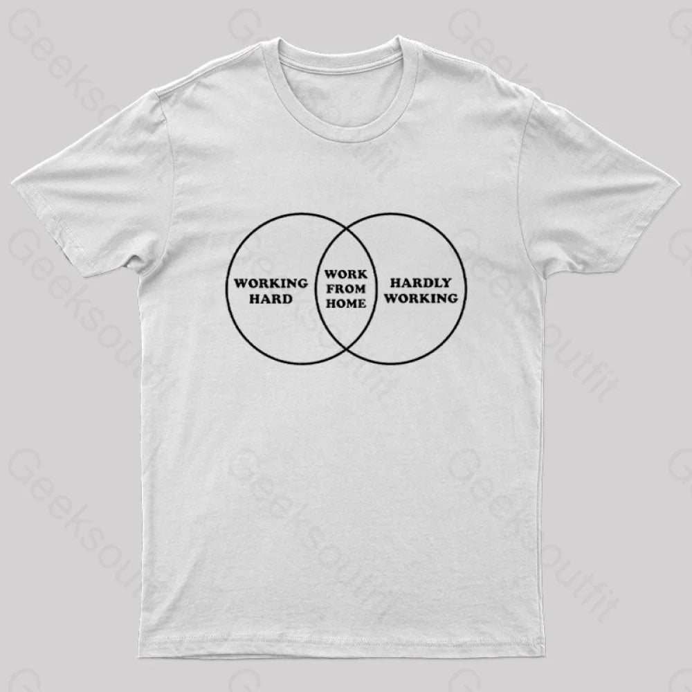 Work Diagram Nerd T-Shirt White / S