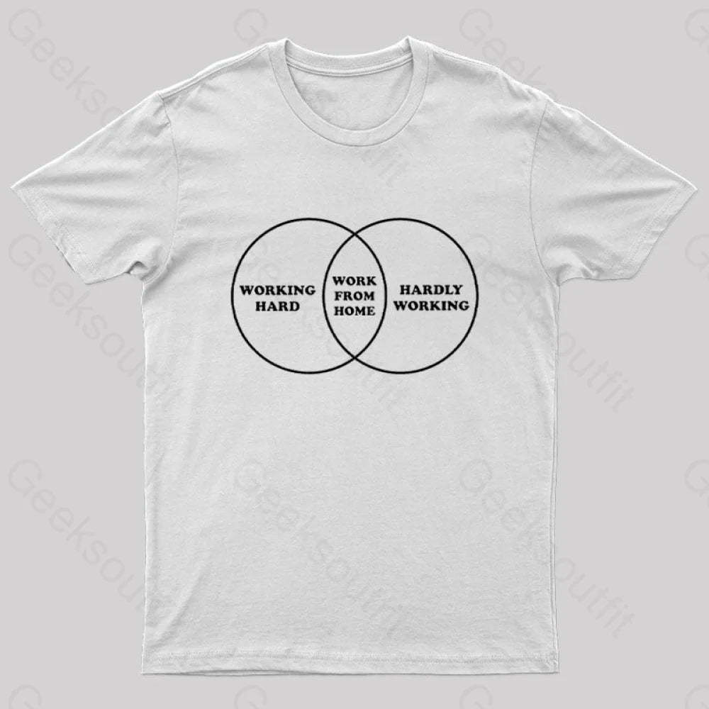 Work Diagram Nerd T-Shirt White / S