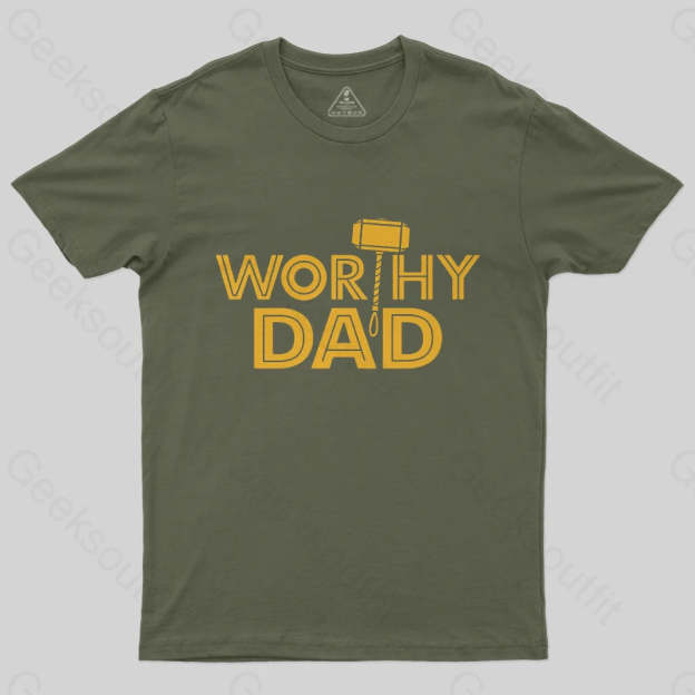 Worthy Dad T-Shirt-Geeksoutfit-Father's Day,geek,scifi,t-shirt