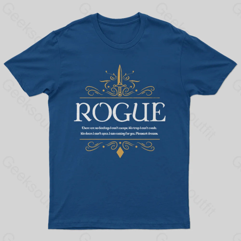 Wow Dungeons Crawler And Dragons Slayer Geek T-Shirt Navy / S