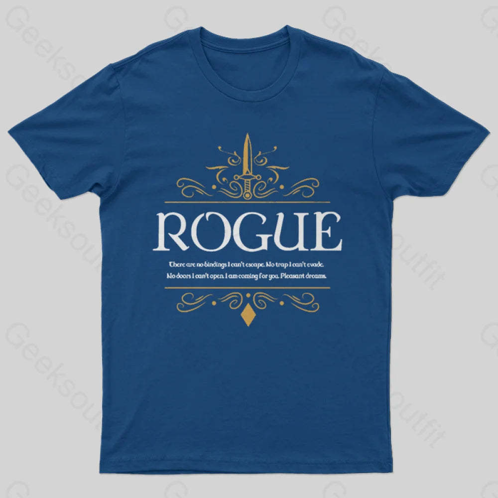 Wow Dungeons Crawler And Dragons Slayer Geek T-Shirt Navy / S