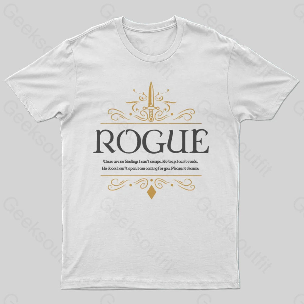 Wow Dungeons Crawler And Dragons Slayer Geek T-Shirt White / S