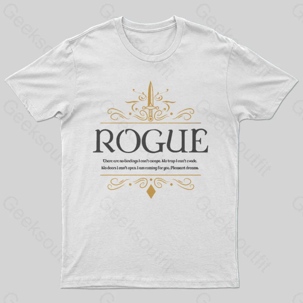 Wow Dungeons Crawler And Dragons Slayer Geek T-Shirt White / S
