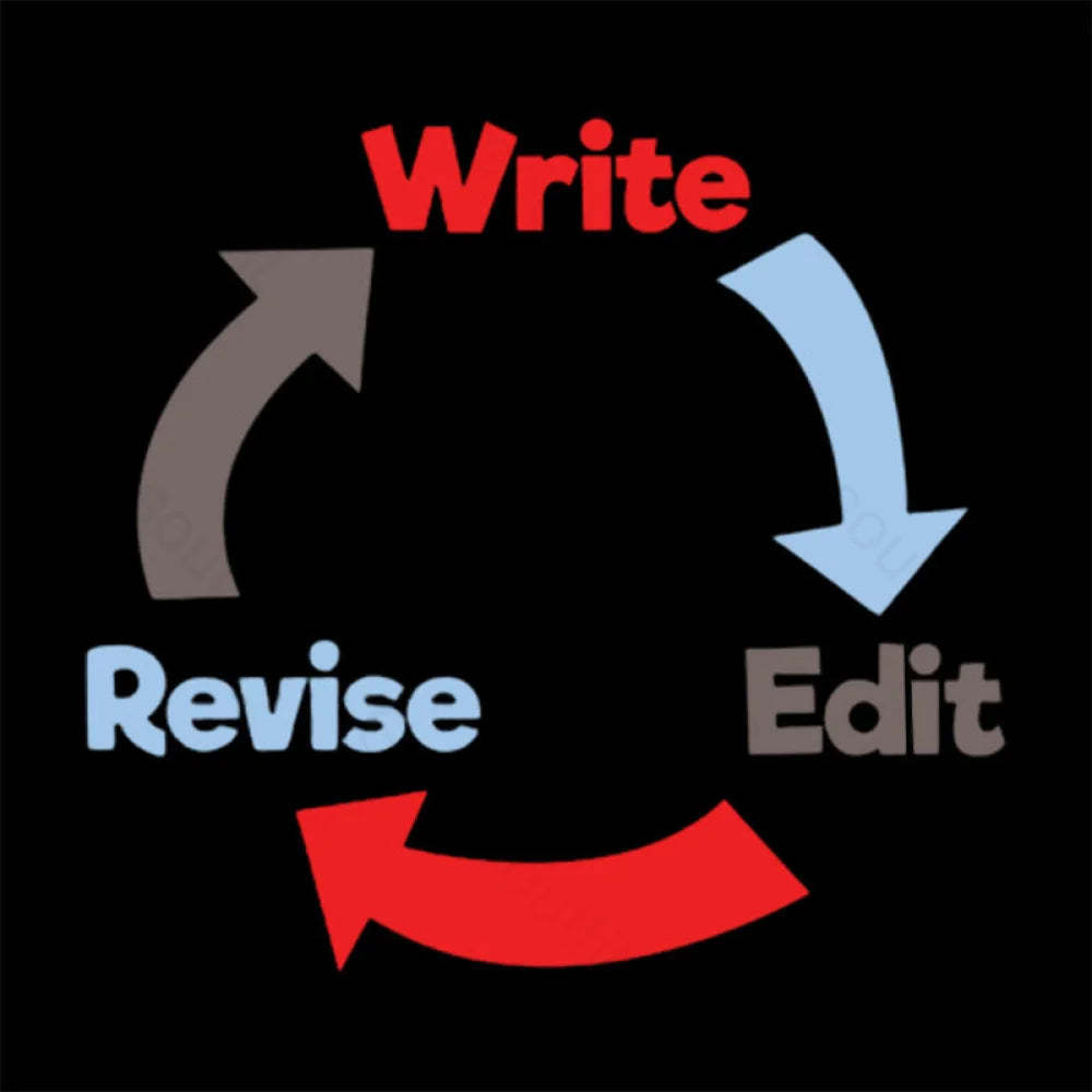 Write Edit Revise Repeat Nerd T-Shirt