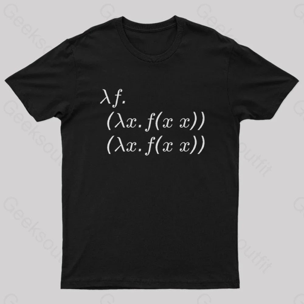 Y Combinator Geek T-Shirt Black / S