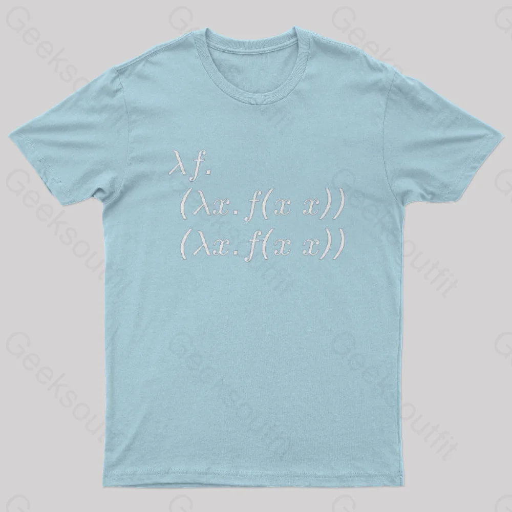 Y Combinator Geek T-Shirt Light Blue / S