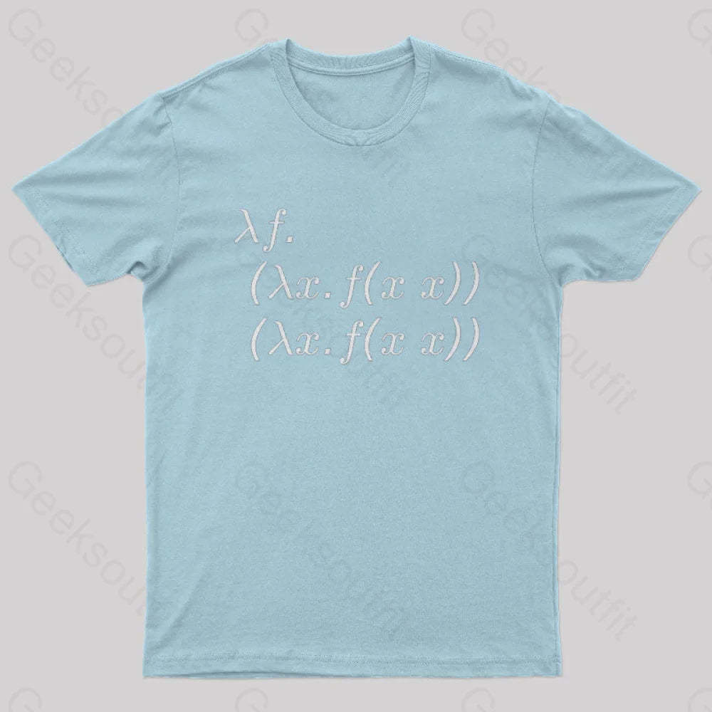 Y Combinator Geek T-Shirt Light Blue / S