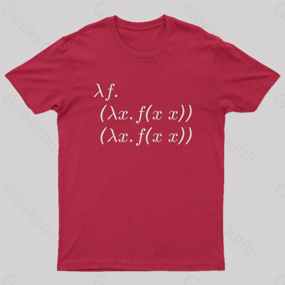Y Combinator Geek T-Shirt Red / S