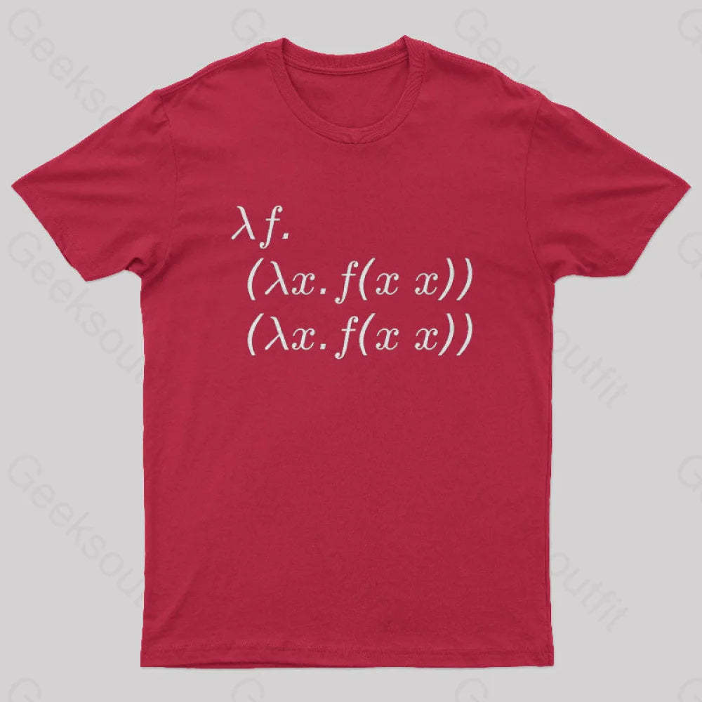Y Combinator Geek T-Shirt Red / S