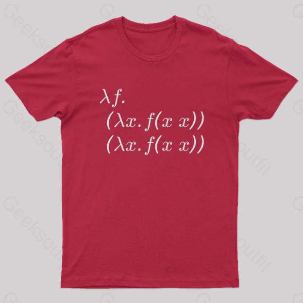Y Combinator Geek T-Shirt Red / S