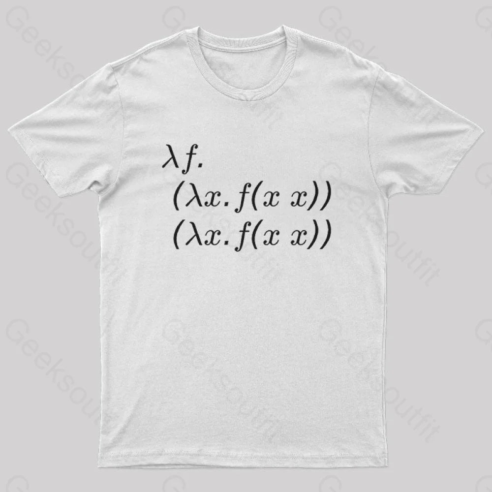 Y Combinator Geek T-Shirt White / S