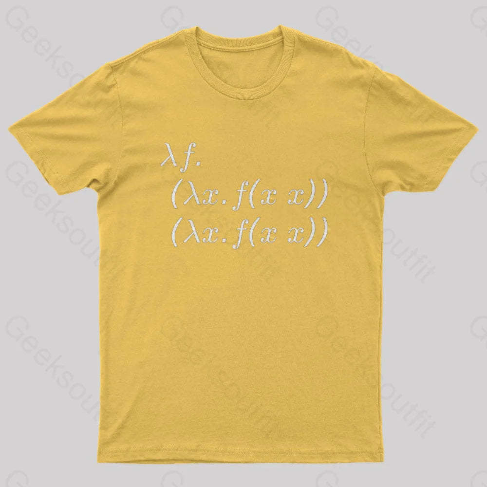 Y Combinator Geek T-Shirt Yellow / S
