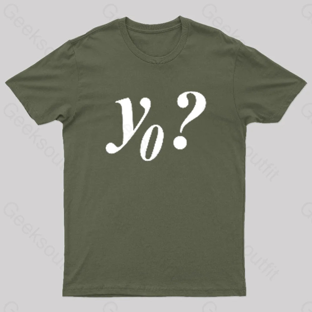 Y Naught Geek T-Shirt Army Green / S