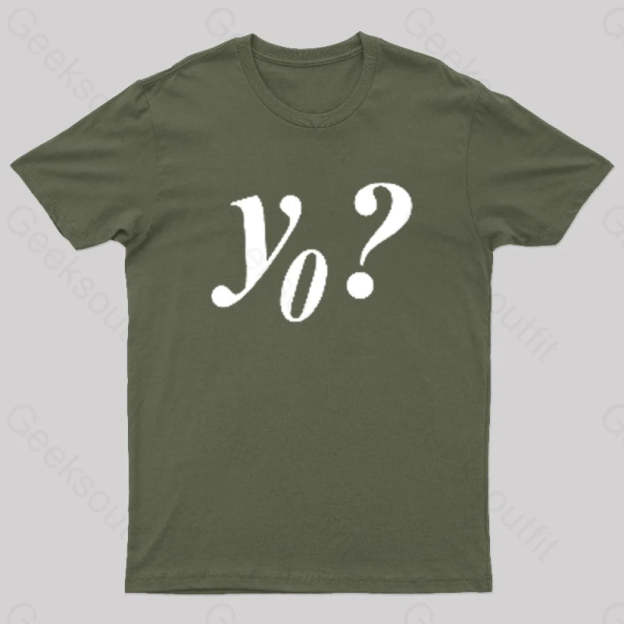 Y Naught Geek T-Shirt Army Green / S