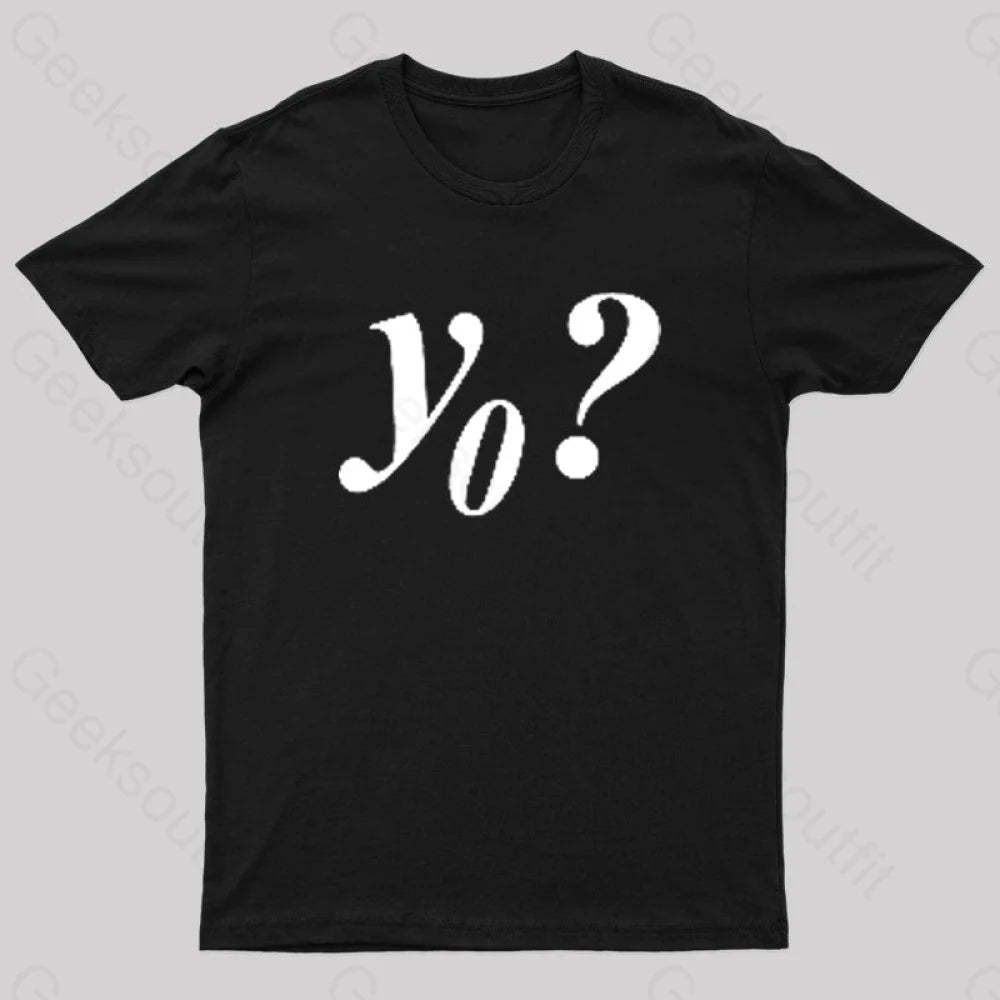 Y Naught Geek T-Shirt Black / S