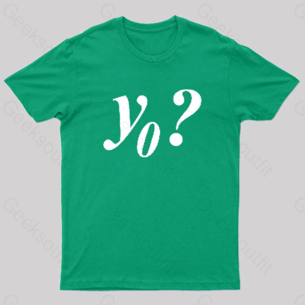Y Naught Geek T-Shirt Green / S