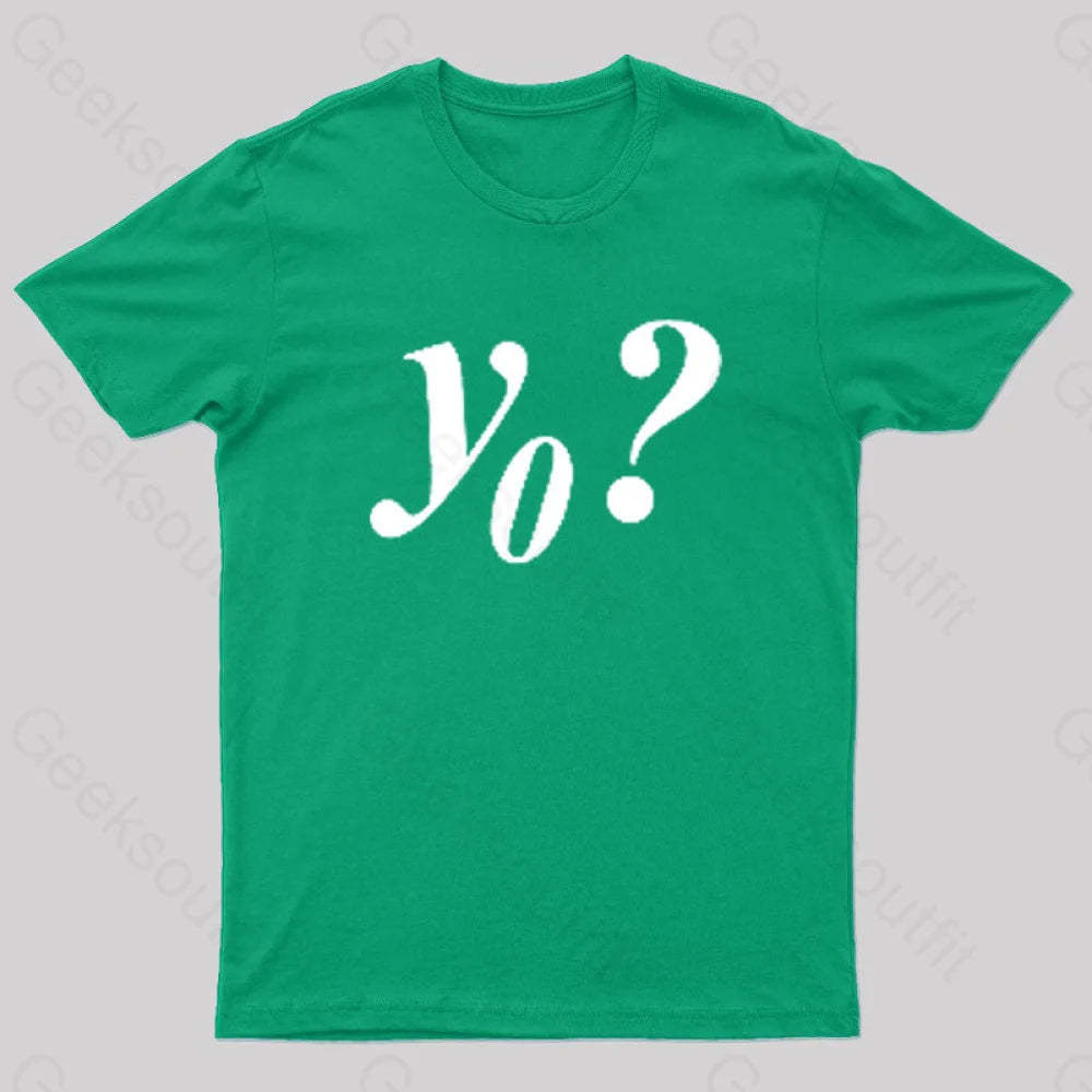 Y Naught Geek T-Shirt Green / S