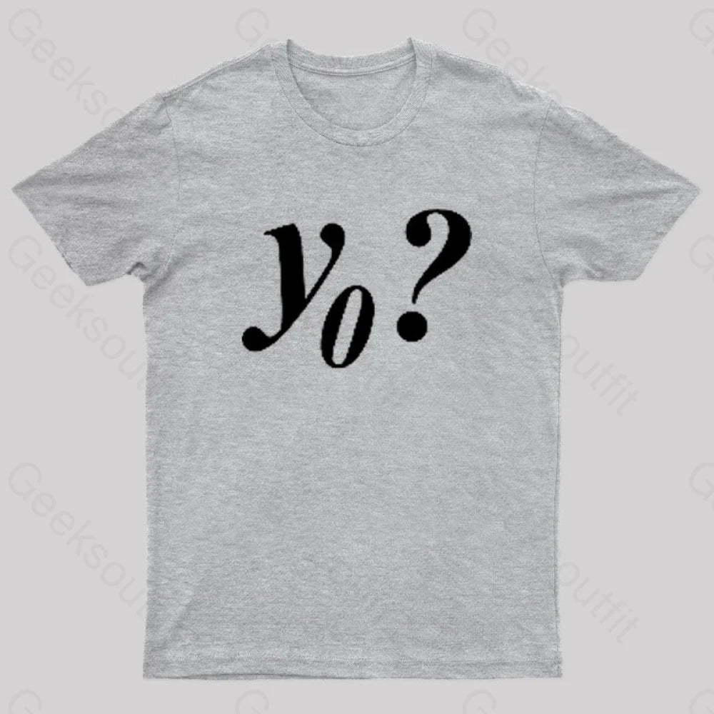 Y Naught Geek T-Shirt Grey / S