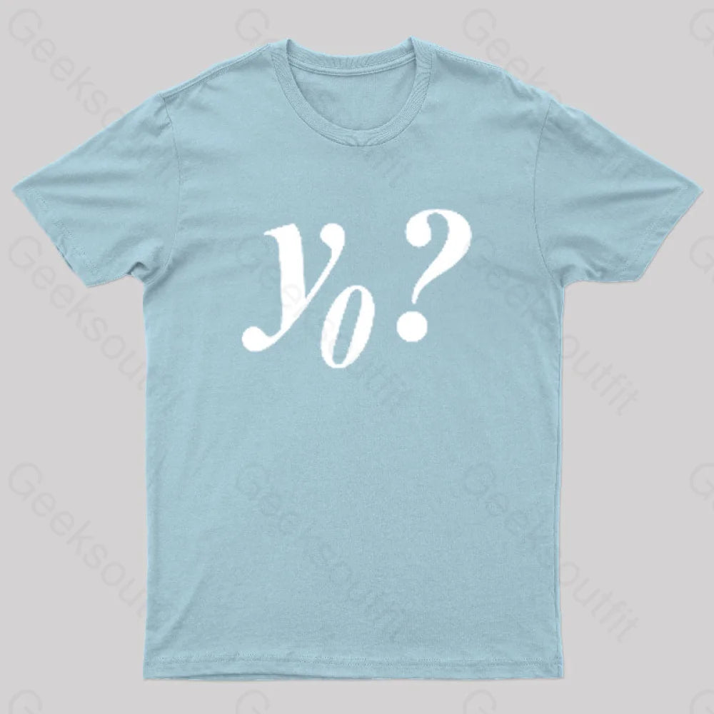 Y Naught Geek T-Shirt Light Blue / S