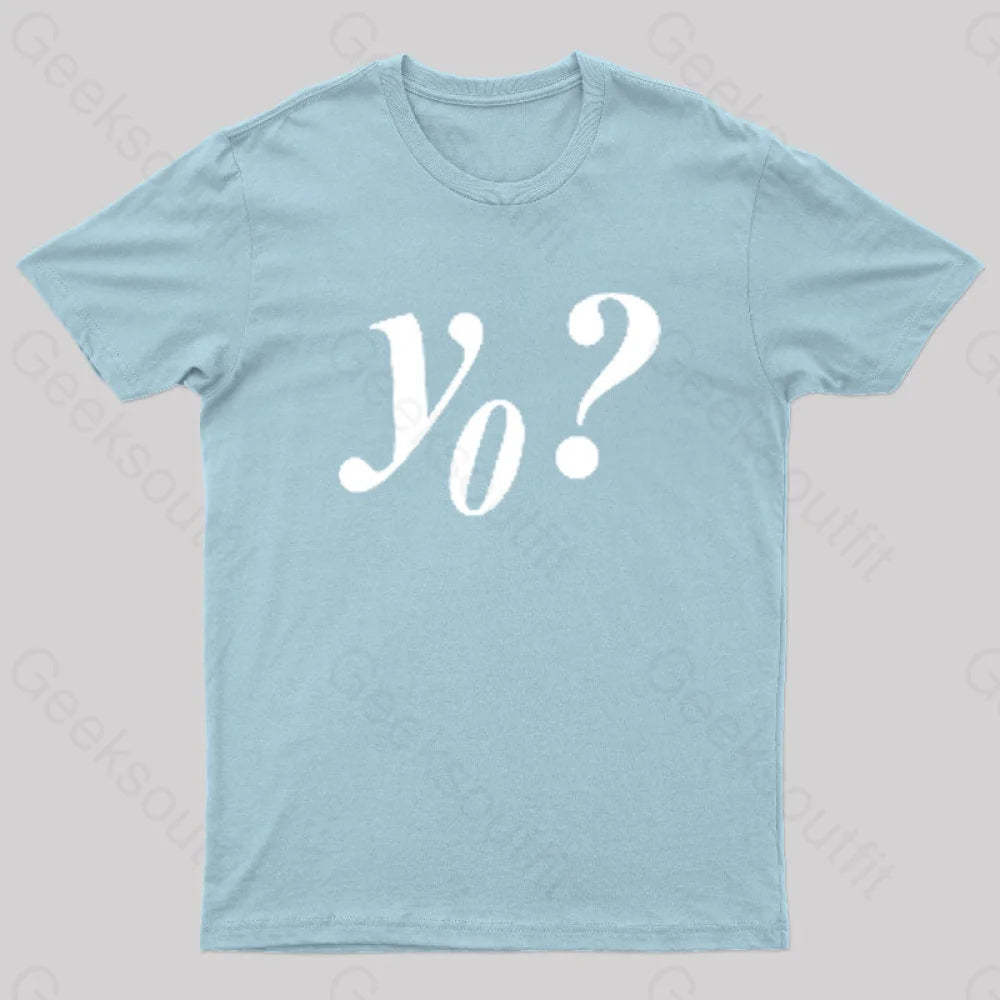 Y Naught Geek T-Shirt Light Blue / S