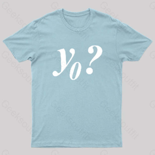 Y Naught Geek T-Shirt Light Blue / S