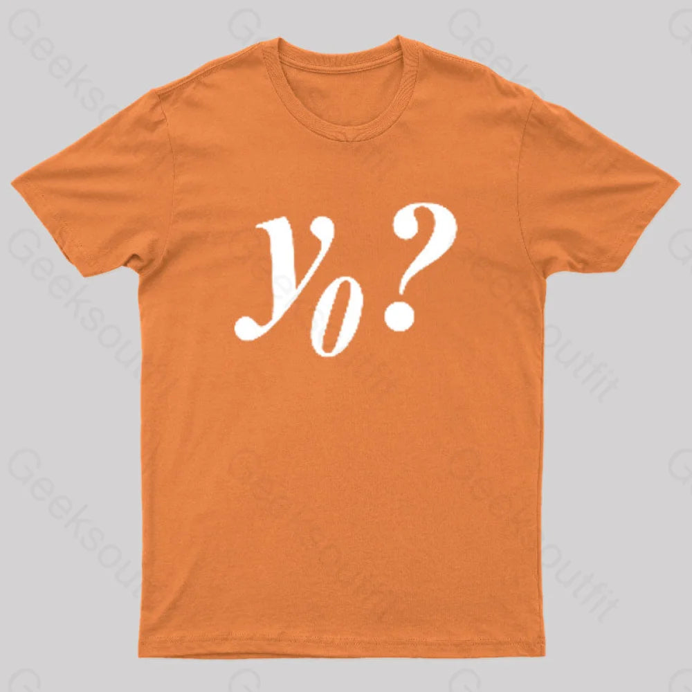 Y Naught Geek T-Shirt Orange / S