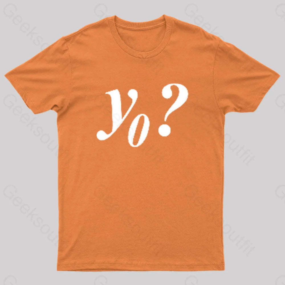 Y Naught Geek T-Shirt Orange / S