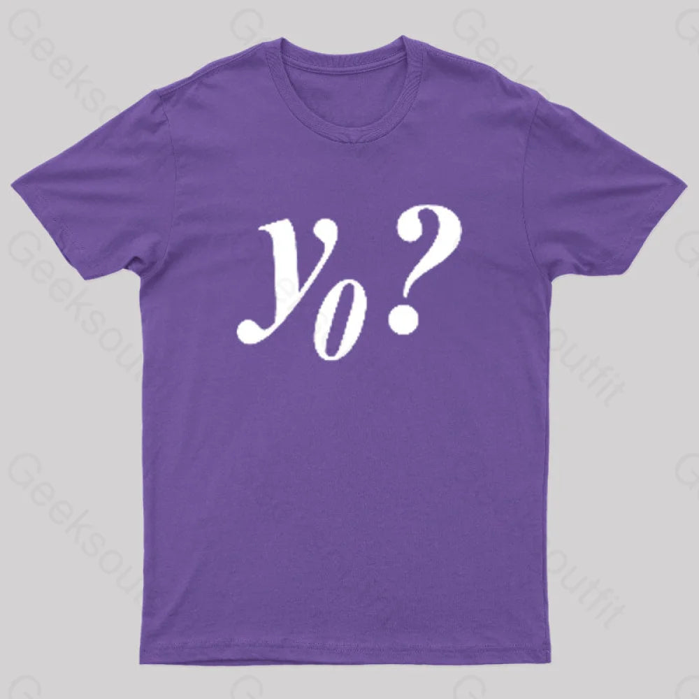 Y Naught Geek T-Shirt Purple / S