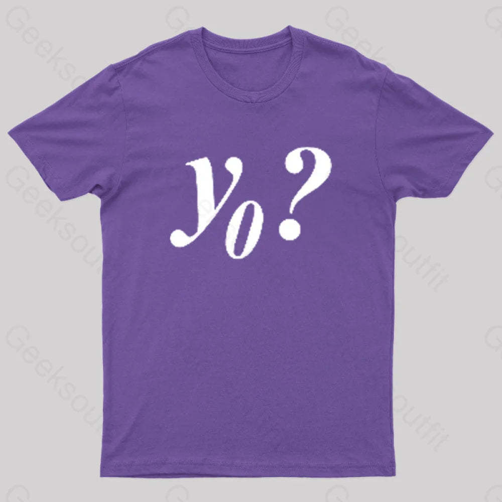 Y Naught Geek T-Shirt Purple / S
