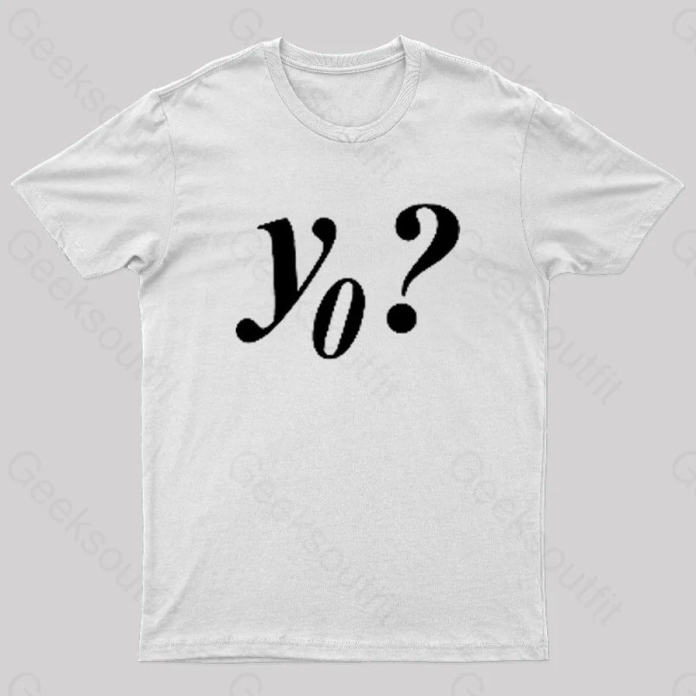 Y Naught Geek T-Shirt White / S