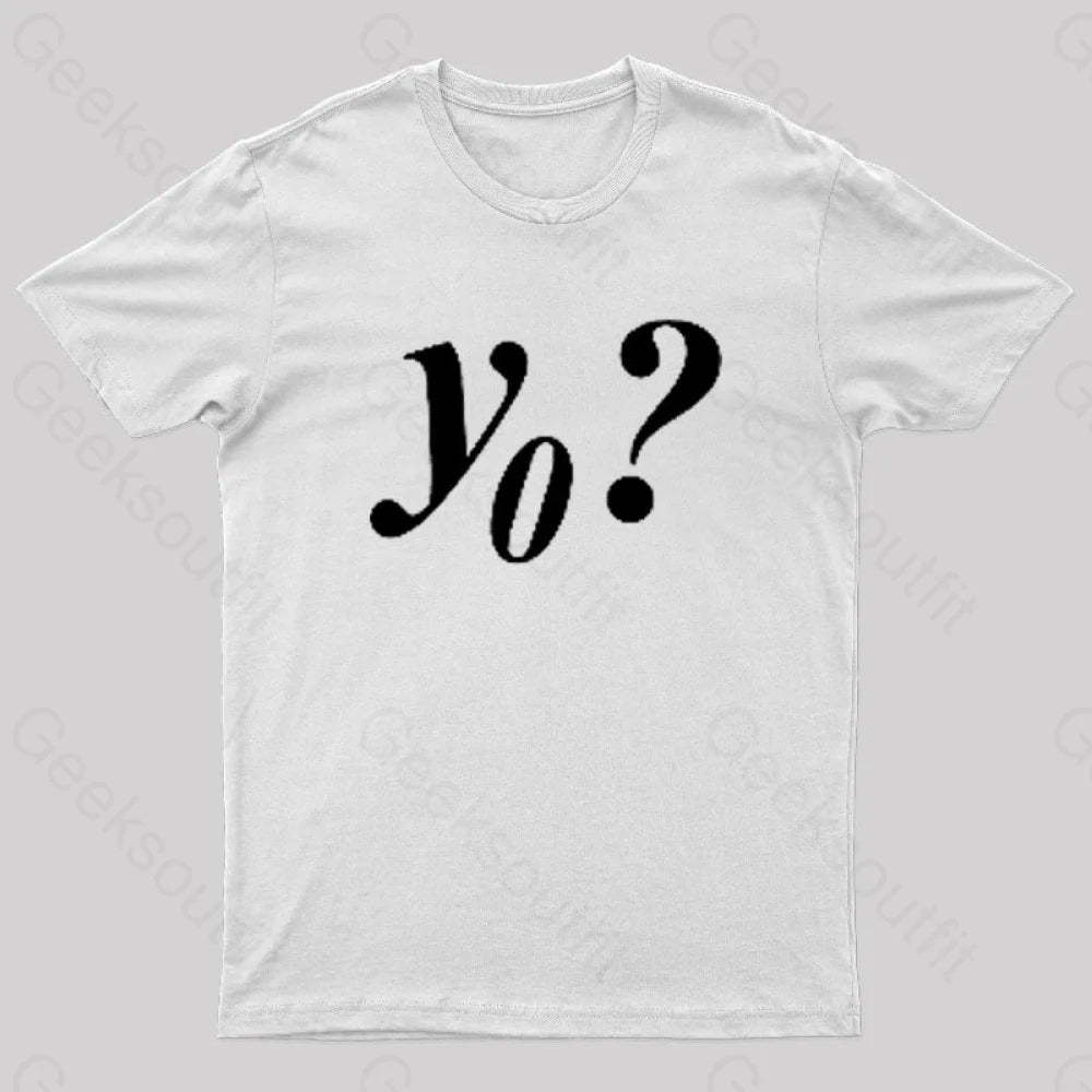 Y Naught Geek T-Shirt White / S