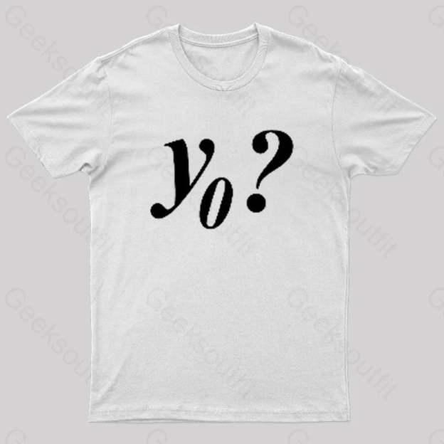Y Naught Geek T-Shirt White / S
