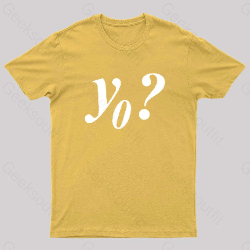 Y Naught Geek T-Shirt Yellow / S