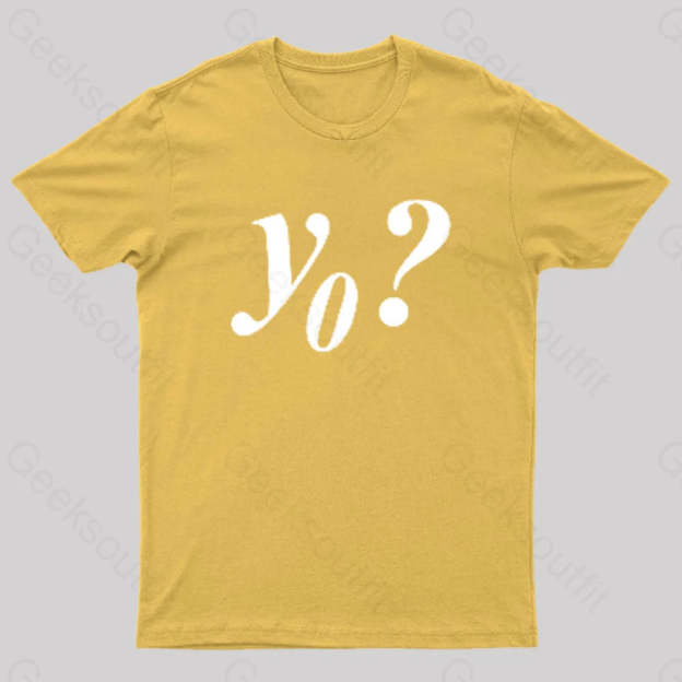 Y Naught Geek T-Shirt Yellow / S