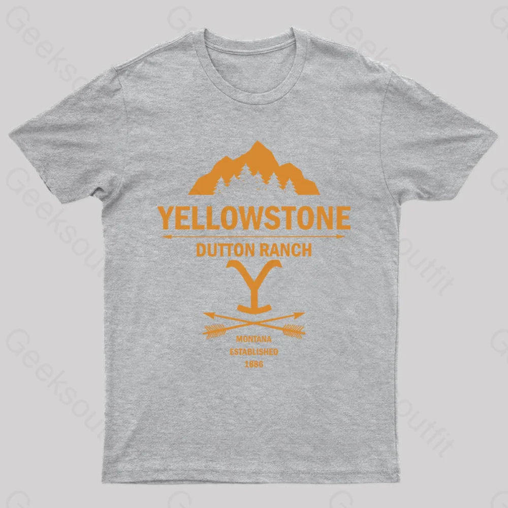 Yellowstone Dutton Ranch Nerd T-Shirt Grey / S