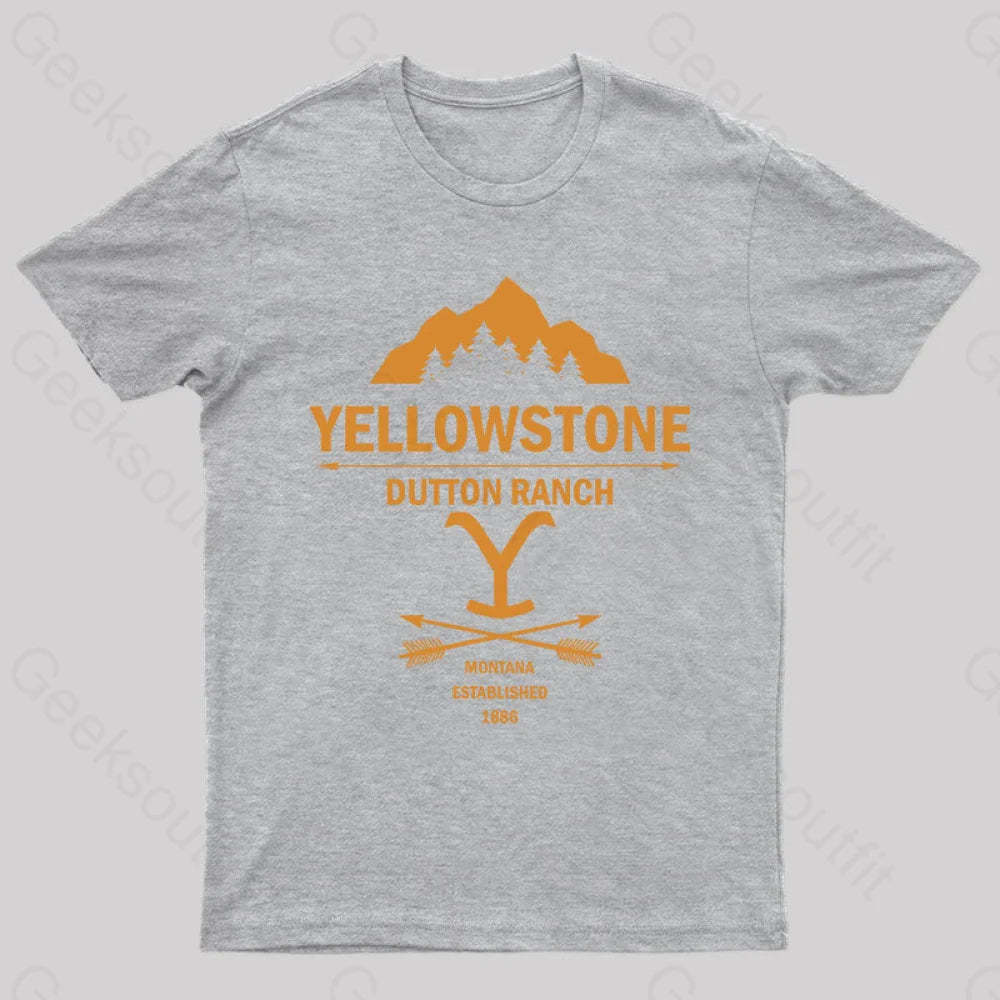 Yellowstone Dutton Ranch Nerd T-Shirt Grey / S