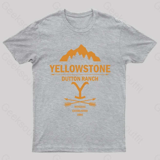 Yellowstone Dutton Ranch Nerd T-Shirt Grey / S