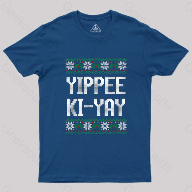 Yippee Ki-Yay Geek T-Shirt Navy / S