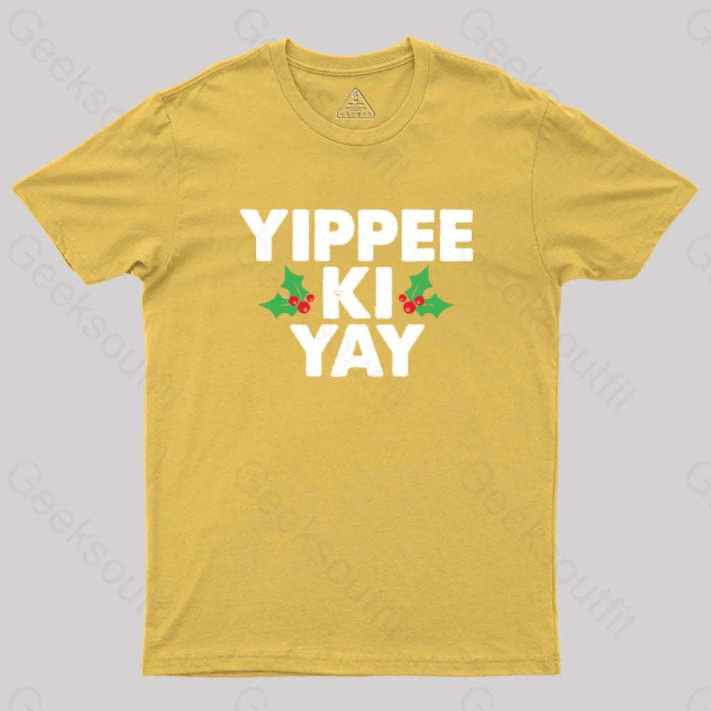 Yippee Ki Yay Geek T-Shirt Yellow / S