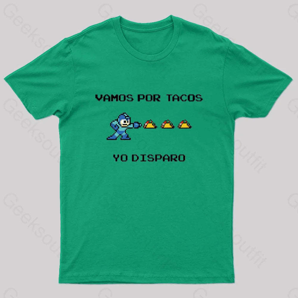 Yo Disparo Nerd T-Shirt Green / S