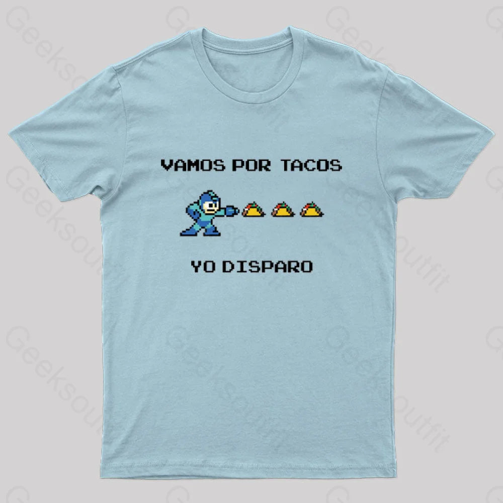 Yo Disparo Nerd T-Shirt Light Blue / S