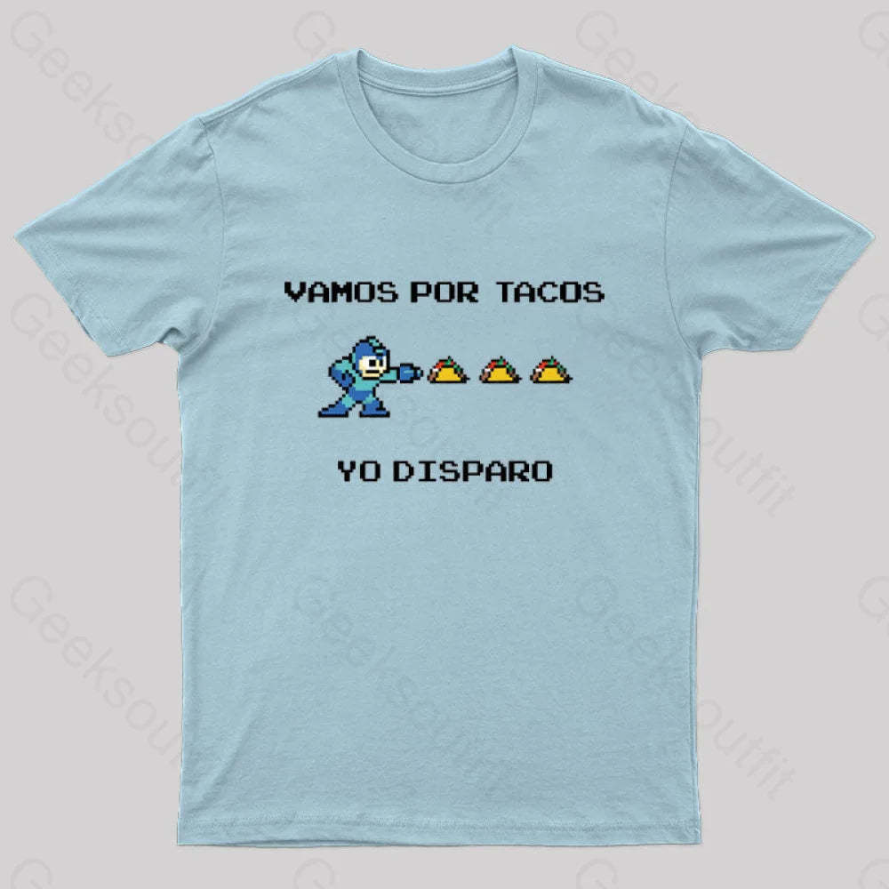 Yo Disparo Nerd T-Shirt Light Blue / S