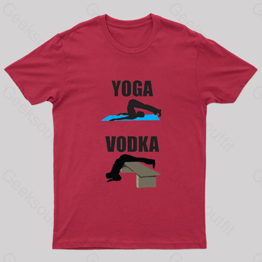 Yoga Vs Vodka Geek T-Shirt