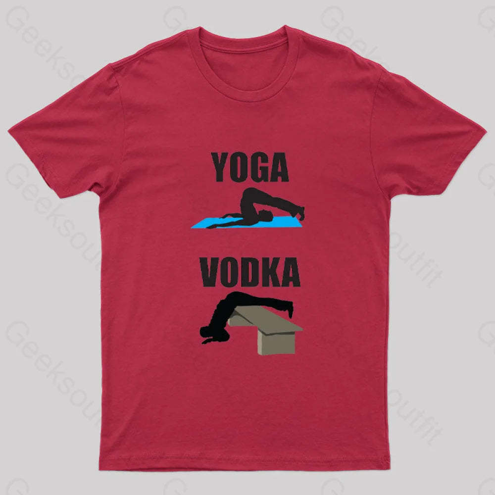 Yoga Vs Vodka Geek T-Shirt