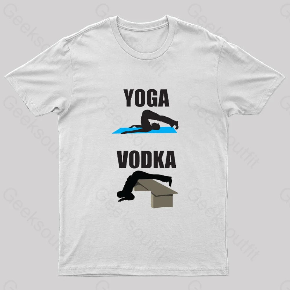 Yoga Vs Vodka Geek T-Shirt