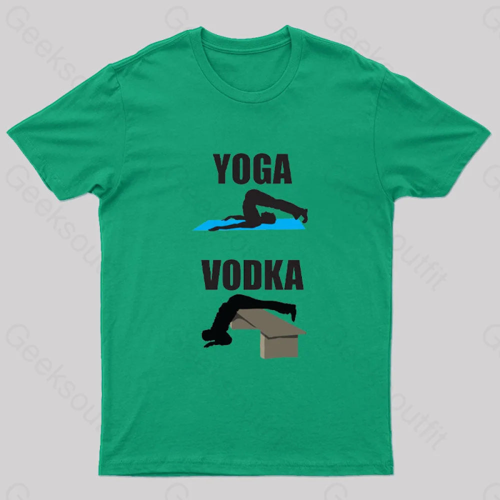 Yoga Vs Vodka Geek T-Shirt