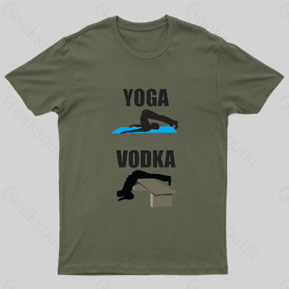 Yoga Vs Vodka Geek T-Shirt