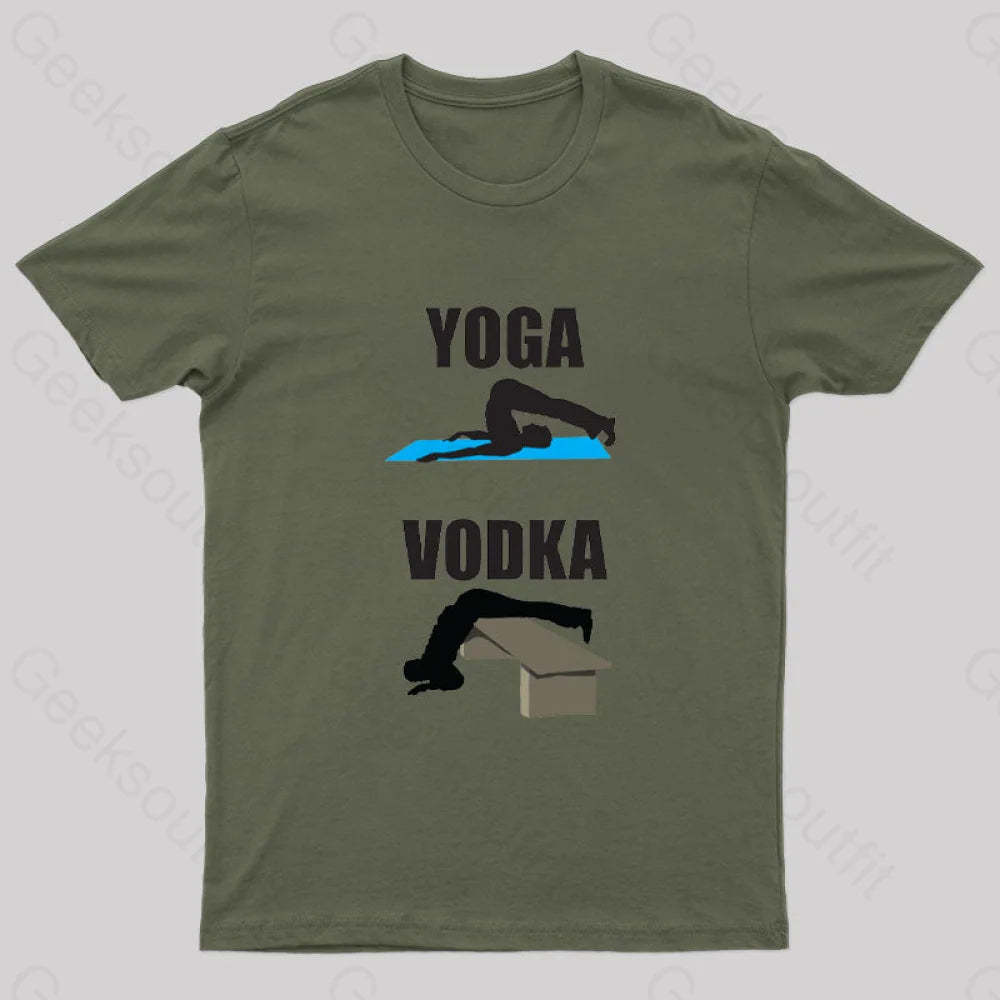 Yoga Vs Vodka Geek T-Shirt