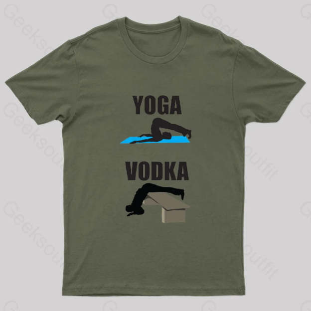 Yoga Vs Vodka Geek T-Shirt