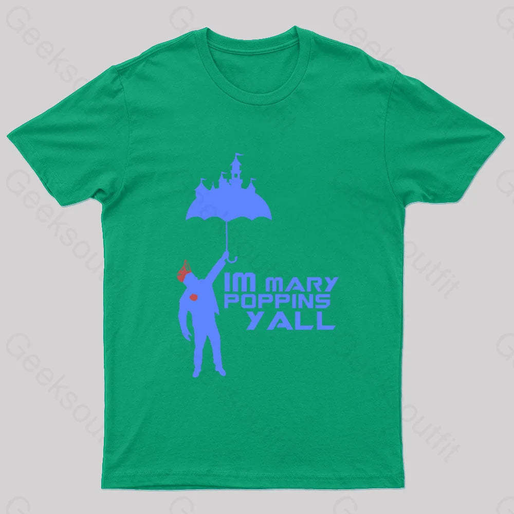 Yondu Poppins Geek T-Shirt Green / S